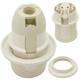 Szigetelő aljzat gallérral E14 OTE14-01 4A 250V WHITE CON