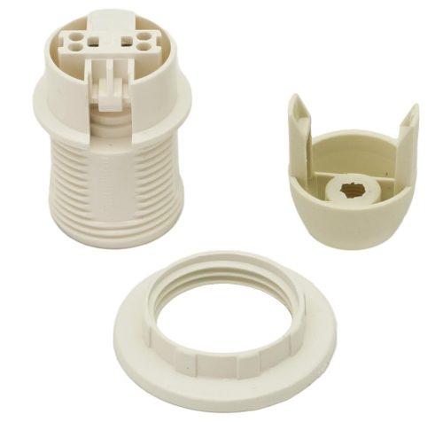 Szigetelő aljzat gallérral E14 OTE14-01 4A 250V WHITE CON