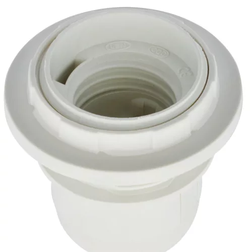 Felújítás építési villanykörte foglalat E27 rögtönzött kábellel és sorkapcsokkal