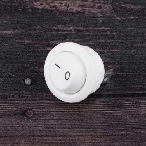 BE/KI bútor billenőkapcsoló, fehér