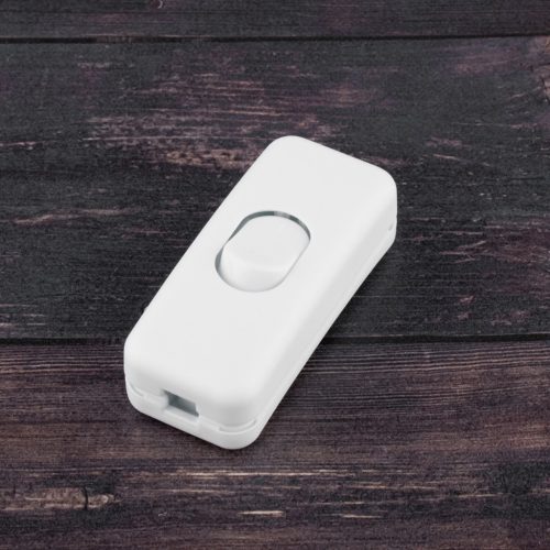 Billenőkapcsoló fehér bepattintható kábellel