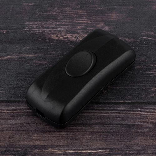 Billenőkapcsoló fekete csavart kábelen