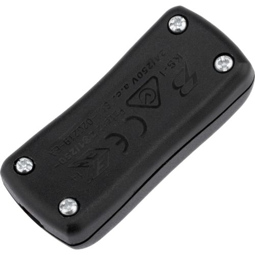 Billenőkapcsoló fekete csavart kábelen