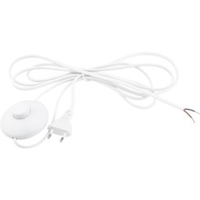 Lábkapcsoló fehér kábellel