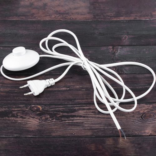 Lábkapcsoló fehér kábellel