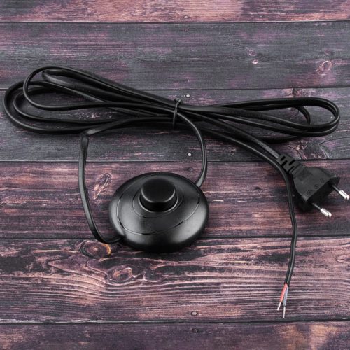 Lábkapcsoló fekete kábellel