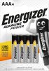 ENERGIZER AAA alkáli elemek LR03 MN2400 1,5V buborékfólia 4 db