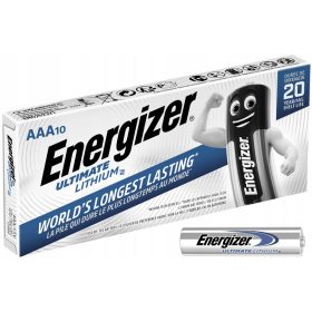   10x ENERGIZER ULTIMATE LITHIUM AAA LR03 1,5 V-os elemek buborékcsomagolás