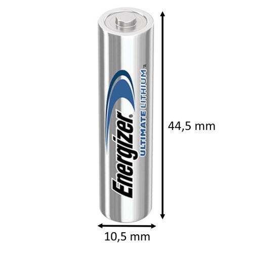 10x ENERGIZER ULTIMATE LITHIUM AAA LR03 1,5 V-os elemek buborékcsomagolás