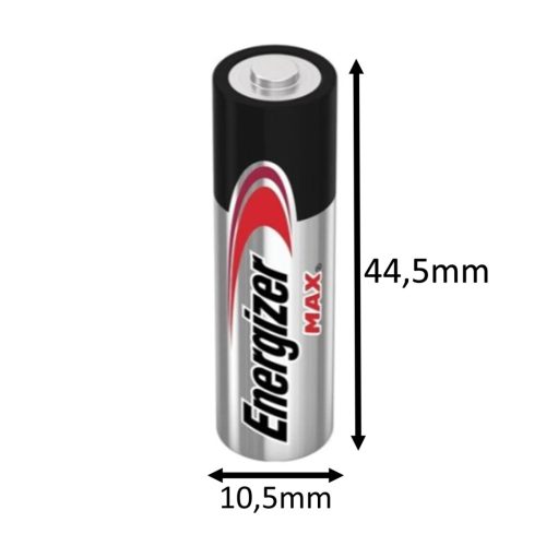 4x ENERGIZER MAX AAA LR03 1,5 V-os elemek buborékfóliában