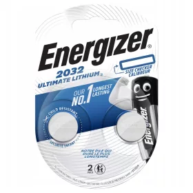   2x ENERGIZER ULTIMATE LITHIUM akkumulátor elektronikus eszközökhöz CR2032 buborékcsomagolás