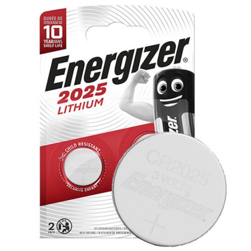 ENERGIZÁTOR akkumulátorok ELEKTRONIKUS KÉSZÜLÉKEKHEZ CR2025 Buborékfólia 2 db.