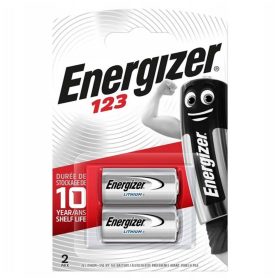  Lítium akkumulátoros Energizer 123 CR123 CR123A 3V buborékcsomagolás 2db
