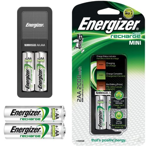 ENERGIZER MINI töltő + 2x POWER PLUS AA 2000mAh akkumulátor
