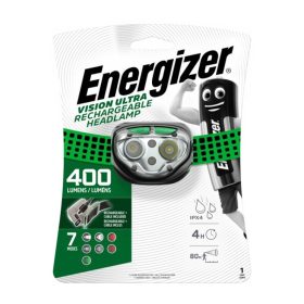   VISION ULTRA RECHARG LED fejlámpa 400lm vízálló újratölthető ENERGIZER