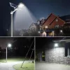 Napelemes LED lámpa Erőteljes 1500W 6500K kerti utcai lámpa IP66 + távirányító