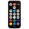 Rádióvezérlő RGB LED szalagokhoz 72W 6A 18 gomb + RF TÁVIRÁNYÍTÓ 5V~24V DC ID-2070 fekete