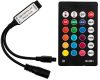 RGB IR LED szalagvezérlő 24 GOMBOS 72W 3x2A 12V DC MINI + TÁVIRÁNYÍTÓ