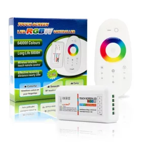   RGB LED szalagvezérlő 216 W RECEIVER + RF 2,4 GHz érintőképernyős távirányító