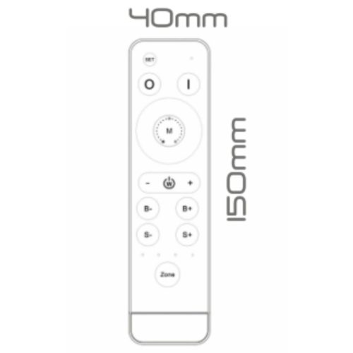 Távirányító RGB / RGBW / CCT 4 zónás Volta ProVero LED szalagokhoz