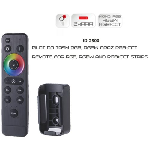 Távirányító RGB / RGBW / CCT 4 zónás Volta ProVero LED szalagokhoz
