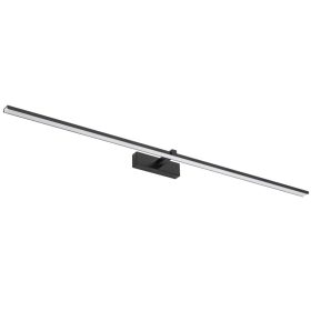   VENUS tükörlámpa LED fürdőszobai fali lámpa 24W 1680lm fekete semleges 120cm