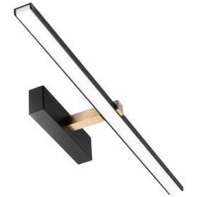  LED fürdőszobai tükörvilágítás 12W 840lm fekete-arany 60cm