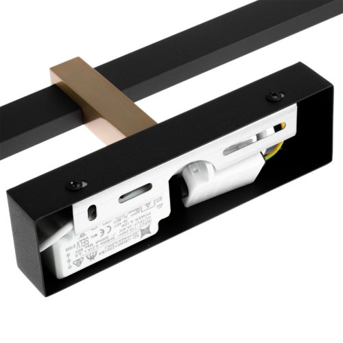 LED fürdőszobai tükörvilágítás 12W 840lm fekete-arany 60cm