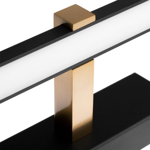 LED fürdőszobai tükörvilágítás 18W 1100lm fekete-arany 90cm