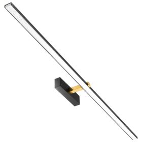   LED fürdőszobai tükörvilágítás 24W 1680lm fekete-arany 120cm