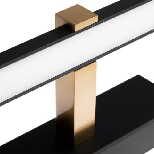 LED fürdőszobai tükörvilágítás 24W 1680lm fekete-arany 120cm