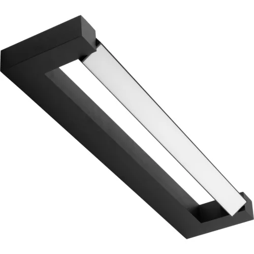 LOVIS tükörlámpa LED fürdőszobai oldalfali lámpa 12W 840lm fekete semleges 60cm IP44 360°