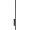 LED oldalfali és mennyezeti lámpa FEKETE Fém 90cm modern stílusú IP54