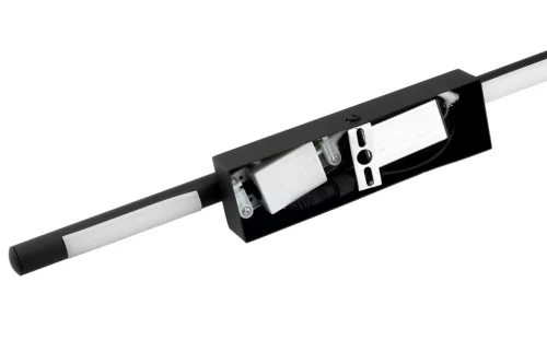 LED oldalfali és mennyezeti lámpa FEKETE Fém 90cm modern stílusú IP54