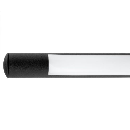 LED oldalfali és mennyezeti lámpa FEKETE Fém 90cm modern stílusú IP54