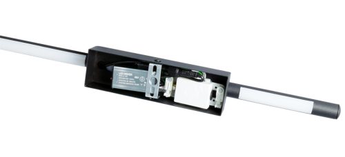 LED oldalfali és mennyezeti lámpa FEKETE Fém 120cm modern stílusú IP54