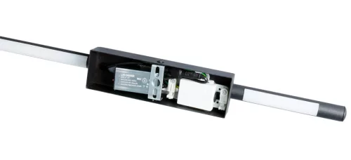 LED oldalfali és mennyezeti lámpa FEKETE Fém 120cm modern stílusú IP54