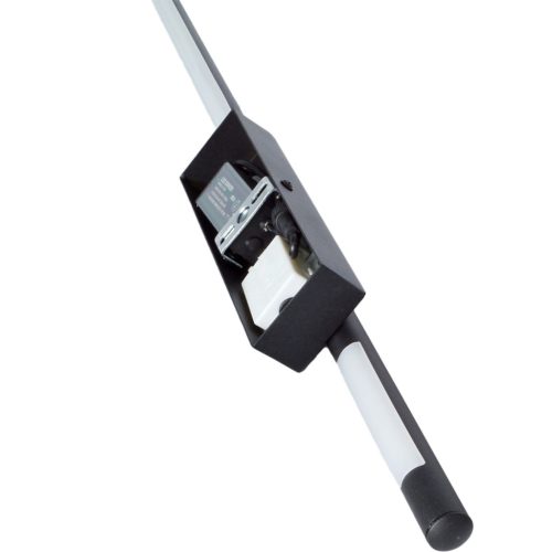 LED oldalfali és mennyezeti lámpa FEKETE Fém 120cm modern stílusú IP54