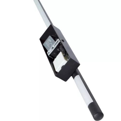LED oldalfali és mennyezeti lámpa FEKETE Fém 120cm modern stílusú IP54