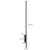 LED oldalfali és mennyezeti lámpa FEKETE Fém 120cm modern stílusú IP54