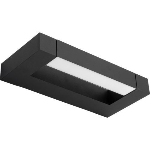 ASTER tükörlámpa LED fürdőszobai fali lámpa 2x4W 560lm fekete semleges 30cm IP54 fel/le 360°
