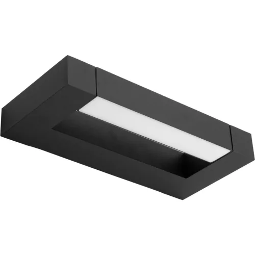 ASTER tükörlámpa LED fürdőszobai fali lámpa 2x4W 560lm fekete semleges 30cm IP54 fel/le 360°