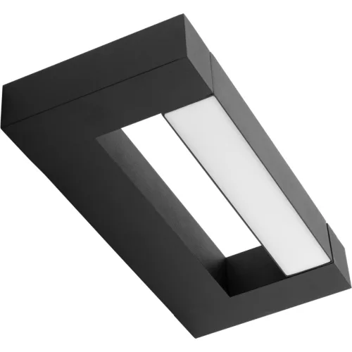 ASTER tükörlámpa LED fürdőszobai fali lámpa 2x4W 560lm fekete semleges 30cm IP54 fel/le 360°