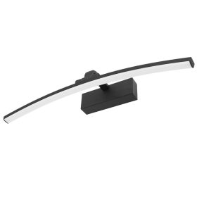   LED fürdőszobai tükörvilágítás IP44 12W fekete 50cm TERRA