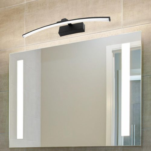 LED fürdőszobai tükörvilágítás IP44 12W fekete 50cm TERRA