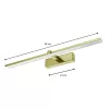 VENUS Fali lámpa Arany LED 12W fali lámpa 60cm Modern ProVero