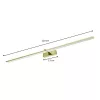 VENUS Falilámpa Arany LED 24W Fali lámpa 120cm Modern ProVero