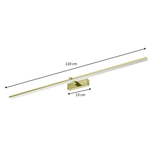 VENUS Falilámpa Arany LED 24W Fali lámpa 120cm Modern ProVero