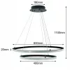 Modern LED csillár függőlámpa 60W 4000K