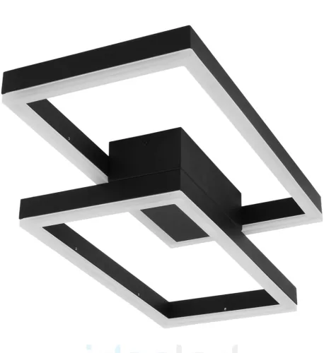 LED csillár mennyezeti lámpa 48W CCT ARTESIA fekete + távirányító